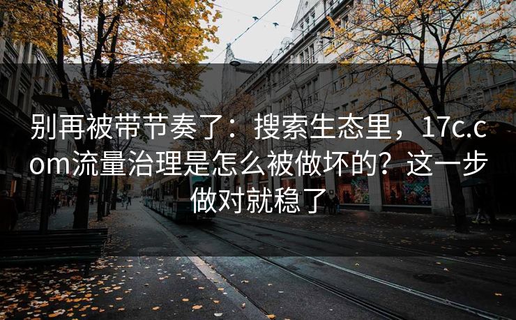 别再被带节奏了：搜索生态里，17c.com流量治理是怎么被做坏的？这一步做对就稳了